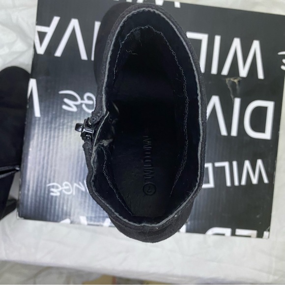 Wild Diva Faux Suede Ankle Heel Boots - Picture 8 of 11